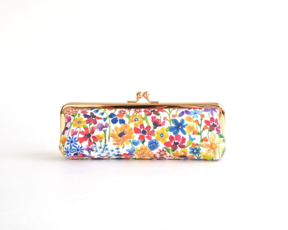 {花卉口金包} Floral pen case - Liberty "Dreams of Summer" [709] 第3張的照片