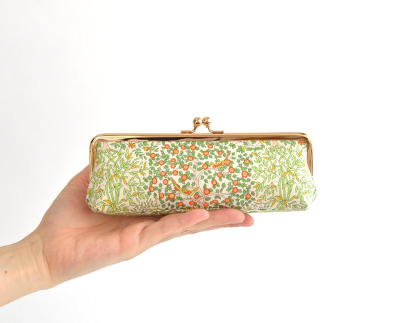 {花卉口金包} Floral pen case - Liberty "Jess and Jean" [710] 第2張的照片