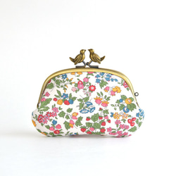 Frame purse with birds - Liberty "Nancy Ann" Organic [725] 第3張的照片