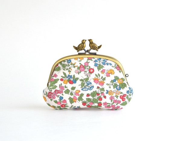 Frame purse with birds - Liberty "Nancy Ann" Organic [725] 第3張的照片