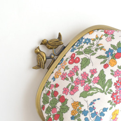 Frame purse with birds - Liberty "Nancy Ann" Organic [725] 第4張的照片