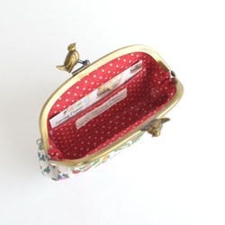 Frame purse with birds - Liberty "Nancy Ann" Organic [725] 第5張的照片