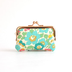 口金包 - Frame purse (S) - Liberty "Betsy" Blue Green [838] 第2張的照片