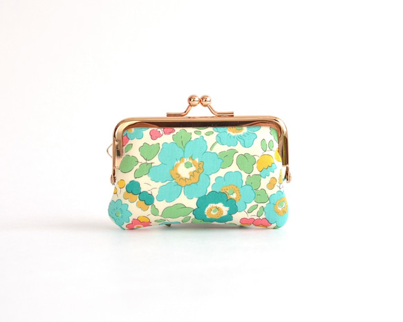 口金包 - Frame purse (S) - Liberty "Betsy" Blue Green [838] 第2張的照片