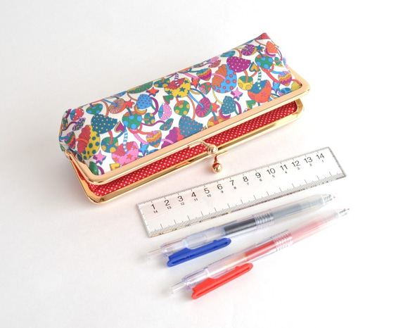 口金包 Colorful Mushrooms Pencil Case - Liberty "Magic" [821] 第9張的照片