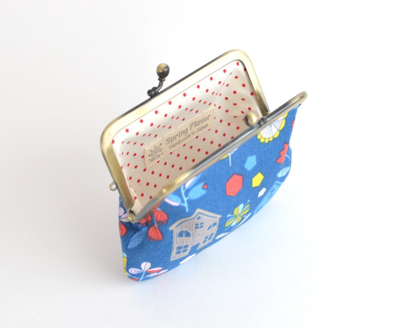 Frame purse(MS) - Novelty "Scandi Houses" Blue [867] 第4張的照片