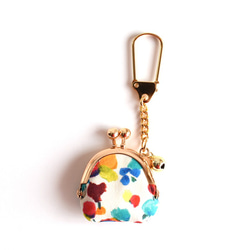 Tiny kiss lock purse keychain - Liberty "Rhapsody" [950] 第3張的照片