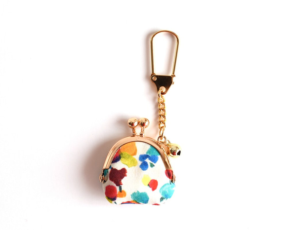 Tiny kiss lock purse keychain - Liberty "Rhapsody" [950] 第3張的照片