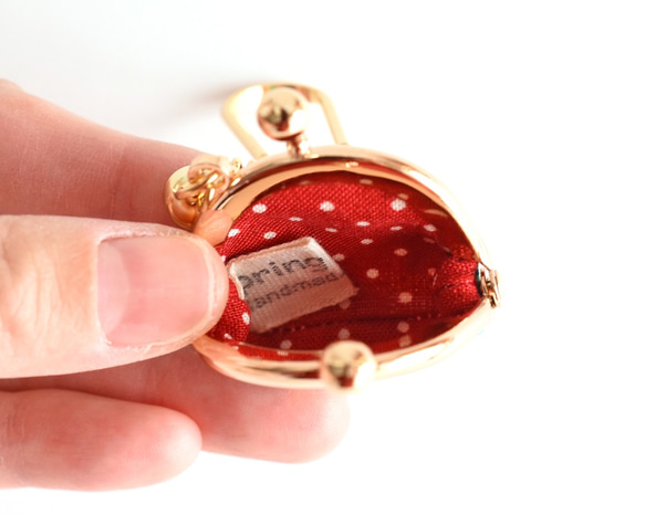 Tiny kiss lock purse keychain - Liberty "Rhapsody" [950] 第5張的照片