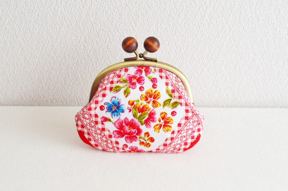 Retro floral candy coin purse|German fabric|[352] 第2張的照片