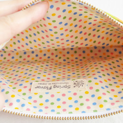 ///SALE/// Zipper pouch Vintage Retro floral -Pink-A-[325] 第3張的照片