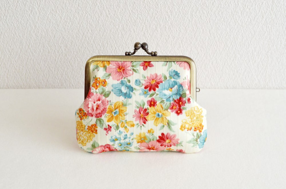 Frame purse|floral|multi|cotton[350]|(F22+) 第1張的照片