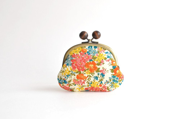 Liberty "Makindra" floral coin purse - Orange/Yellow [525] 第2張的照片