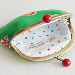 Retro floral Candy coin purse in Green  [355] (F610) 第3張的照片