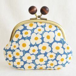 Frame purse - Scandi modern floral in blue [583] (F610) 第2張的照片