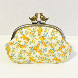 Liberty floral frame coin purse with birds|Moon moth|[450] 第2張的照片