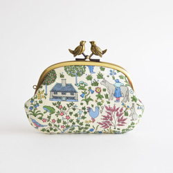 Liberty novelty frame coin purse with birds [924] 第2張的照片