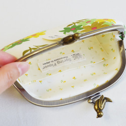 {花卉口金包} Floral frame purse with birds -green floral[402] 第4張的照片