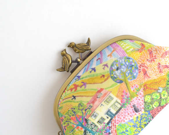 Frame purse with birds - Liberty "Rotal Oak House" [722] 第4張的照片