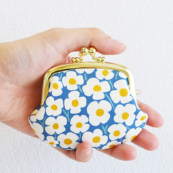 Retro pop floral coin case - blue [411] 第1張的照片