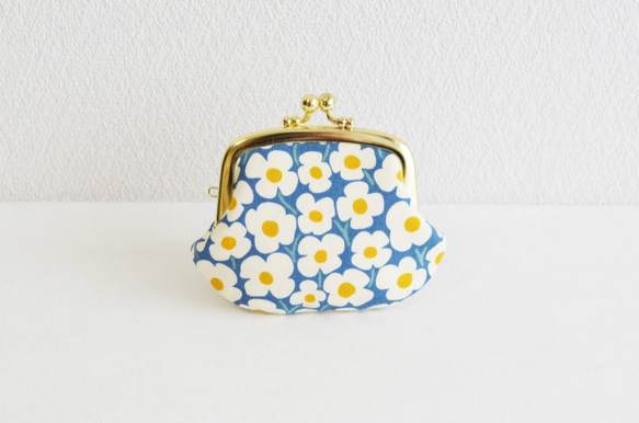 Retro pop floral coin case - blue [411] 第2張的照片