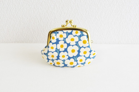 Retro pop floral coin case - blue [411] 第3張的照片