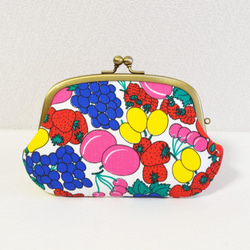 Double clasp/frame purse - Vintage Scandi fruits- [442] 第2張的照片