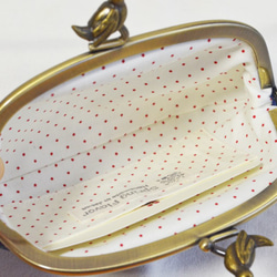 Prepy navy floral frame coin purse with birds[454] 第3張的照片