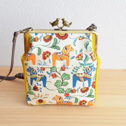 Mini shoulder bag - Swedish Dala horse - yellow [465] 第2張的照片