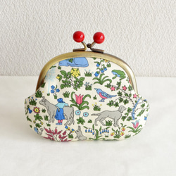 Liberty folk Candy coin purse - White&Blue [480] 第2張的照片