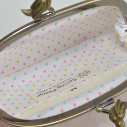 Liberty pink floral frame coin purse with birds[495] 第3張的照片