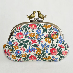 Liberty floral frame coin purse with birds - Mamie[496] 第2張的照片