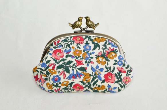 Liberty floral frame coin purse with birds - Mamie[496] 第2張的照片