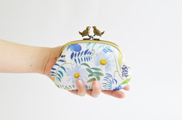 Liberty floral frame coin purse with birds - Chartwell [927] 第1張的照片