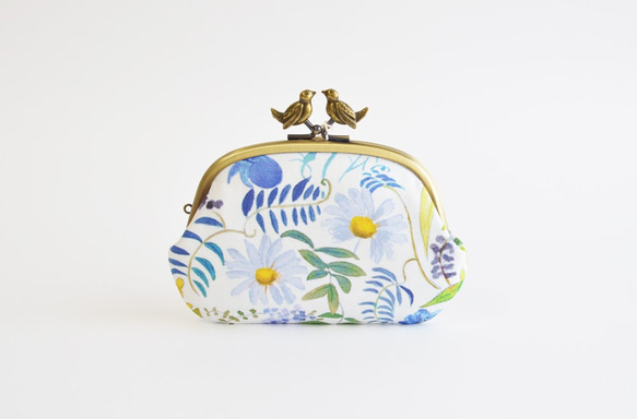 Liberty floral frame coin purse with birds - Chartwell [927] 第2張的照片