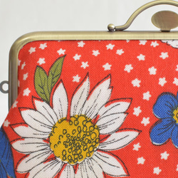 Small cosmetic pouch - Vintage retro floral fabric [517] 第7張的照片