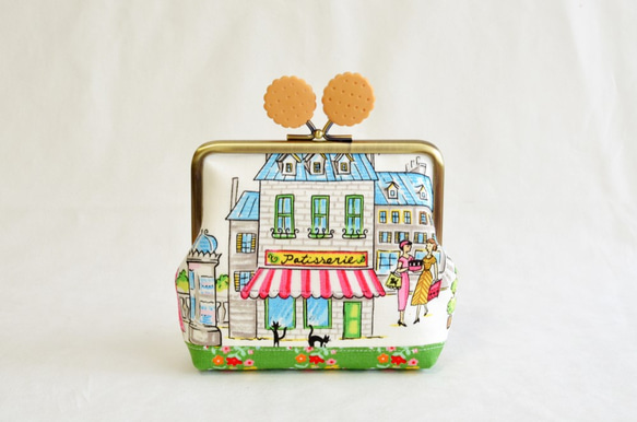 Small kiss lock pouch - Patisserie with cookies[518] 第1張的照片