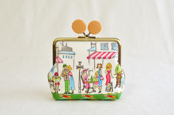 Small kiss lock pouch - Patisserie with cookies[518] 第2張的照片