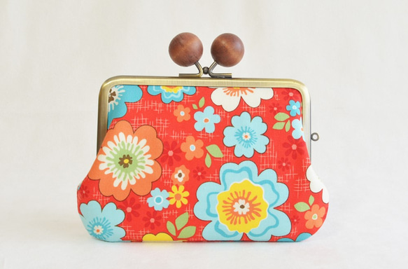 //SALE//{花卉口金包}Double clasp/frame purse - retro floral [519] 第2張的照片