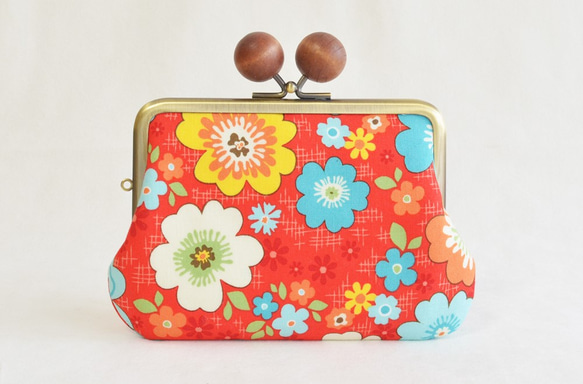 //SALE//{花卉口金包}Double clasp/frame purse - retro floral [519] 第3張的照片