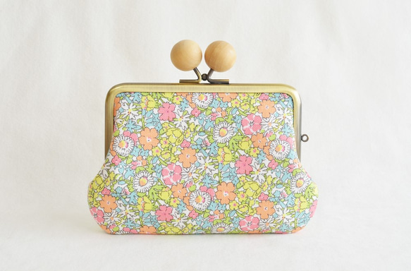 Double clasp/frame purse - Liberty garden floral - [575] 第2張的照片