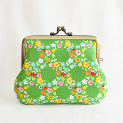 Retro floral coin purse - Green garden floral [588] 第2張的照片