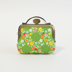 {花卉口金包} Tiny frame pouch - green garden - floral[809] 第2張的照片