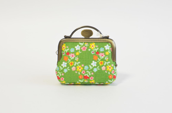 {花卉口金包} Tiny frame pouch - green garden - floral[809] 第2張的照片