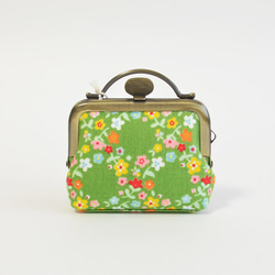 {花卉口金包} Tiny frame pouch - green garden - floral[809] 第3張的照片