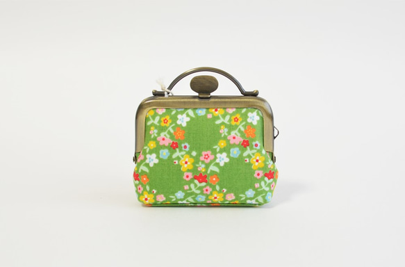 {花卉口金包} Tiny frame pouch - green garden - floral[809] 第3張的照片