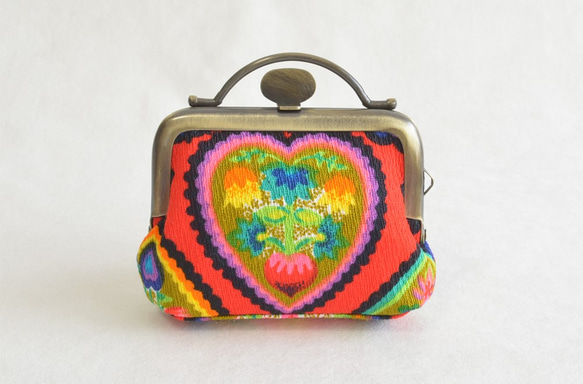 Tiny frame pouch - Vintage - hearts and floral[612] 第2張的照片