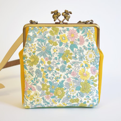 Mini shoulder bag - Liberty "Emily" floral - yellow [591] 第2張的照片