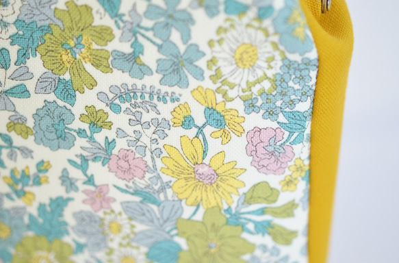 Mini shoulder bag - Liberty "Emily" floral - yellow [591] 第7張的照片