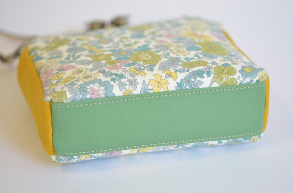 Mini shoulder bag - Liberty "Emily" floral - yellow [591] 第8張的照片